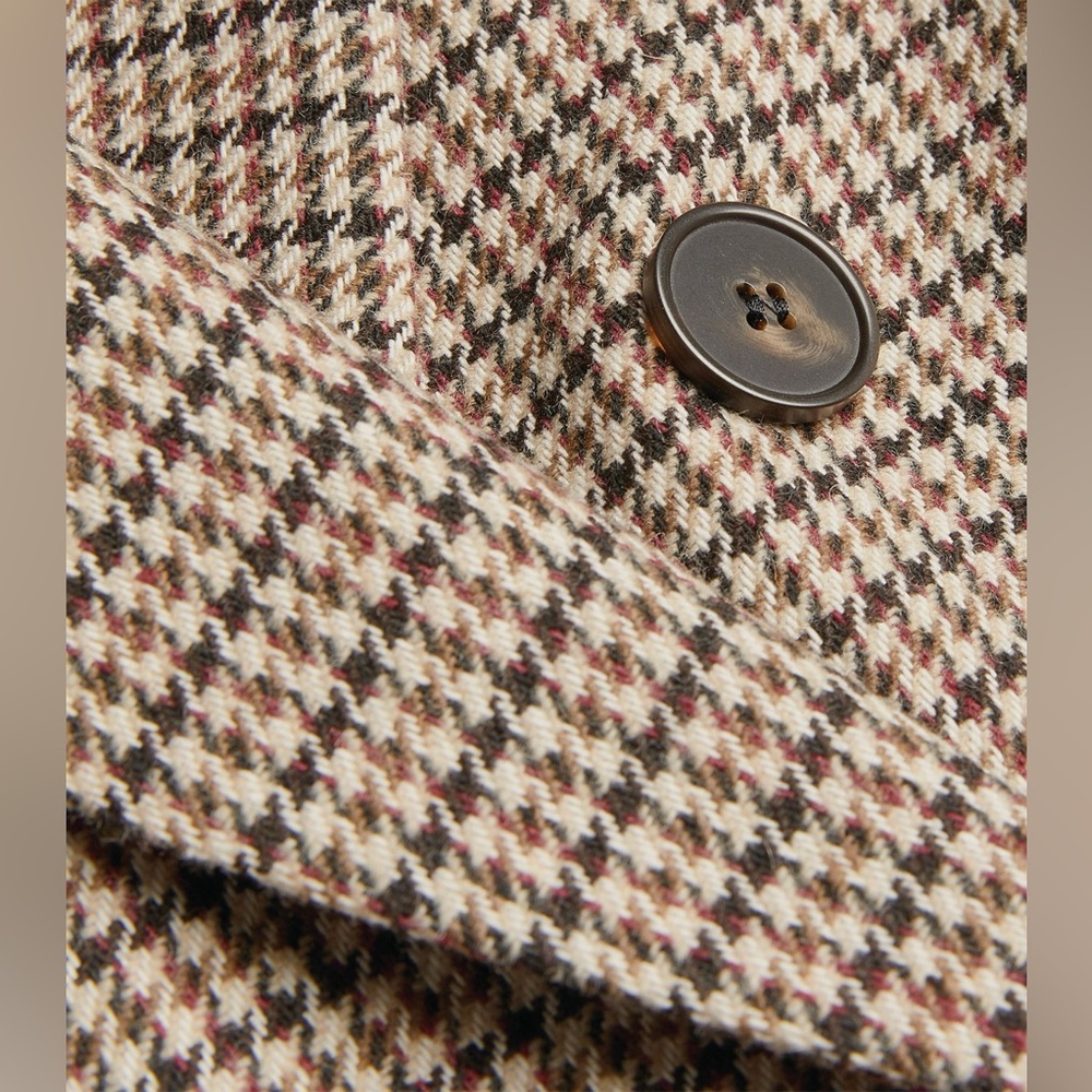 maje ~ ✨ Host Pick ✨Double-Breasted Check Blazer - Picture 6 of 11